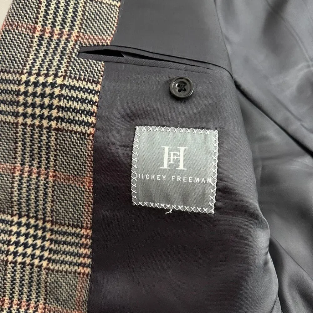 Hickey Freeman Pure Cashmere Madison Sports Coat 42 Long